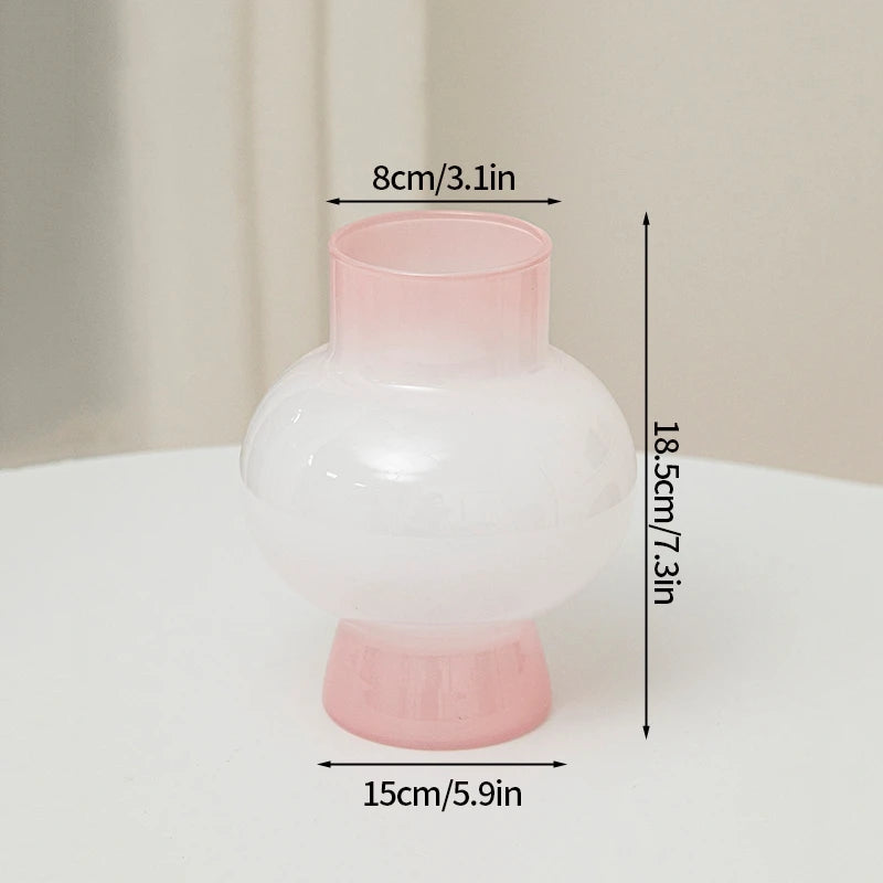 Retro Glass Vase Flower Vase Decoration Home Decoration Flower Bottle Vase for Flowers Wedding Table Decor Home Desktop Decor