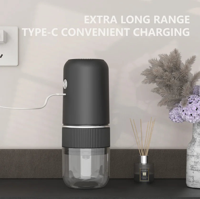 2024 New Electric Coffee Bean Grinder Ceramic Grinding Core Wireless Adjustable Automatic Electric Coffee Grinder Handheld Home