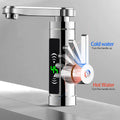 3300 W Silver Electric Instantaneous Water Heater, Electric Tap with LED,Kitchen Tap Suitable for Home, Hotel, Restaurant