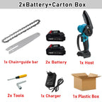 8 Inch Cordless Electric Chain Saw Mini Pruning Saw Rechargeable Chain Saw Woodworking Garden Power Tool for Makita 18V Battery