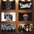 3x5 Ft Heavy Rock Band-B-Black Sabbaths Flag Polyester Digital Printing Banner for Bedroom Wall Art Out Door Tapestry