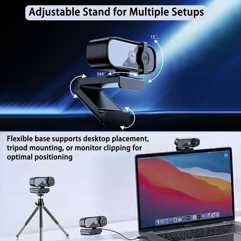 4K HD Mini Webcam With Microphone 2K Full HD Webcam 30fps Autofocus USB Web Cam For Auto Focus PC Laptop Video Shooting Camera