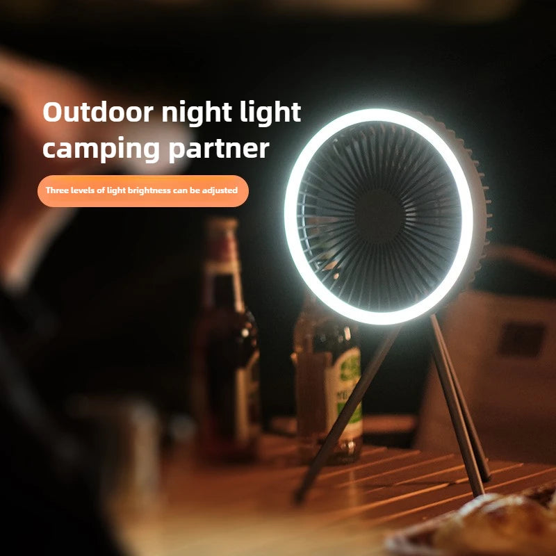 10000mAh 4000mAh Camping Fan Rechargeable Desktop Portable Circulator