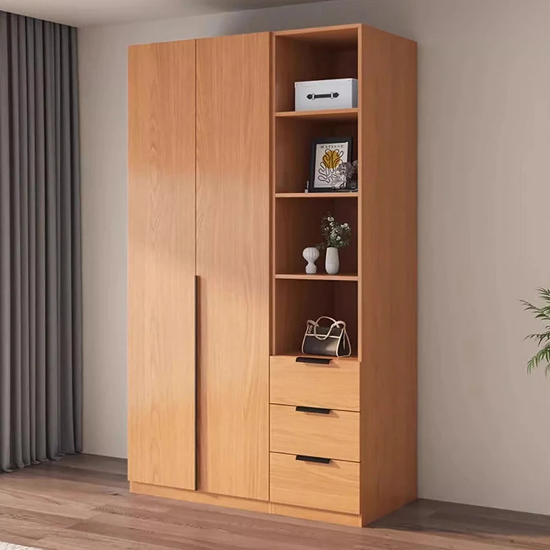 Bedroom Organizer Wardrobe Storage Cupboard Drawers Wooden Closet Filing Shelves Makeup Nordic Guarda Roupa Hotel Furniture