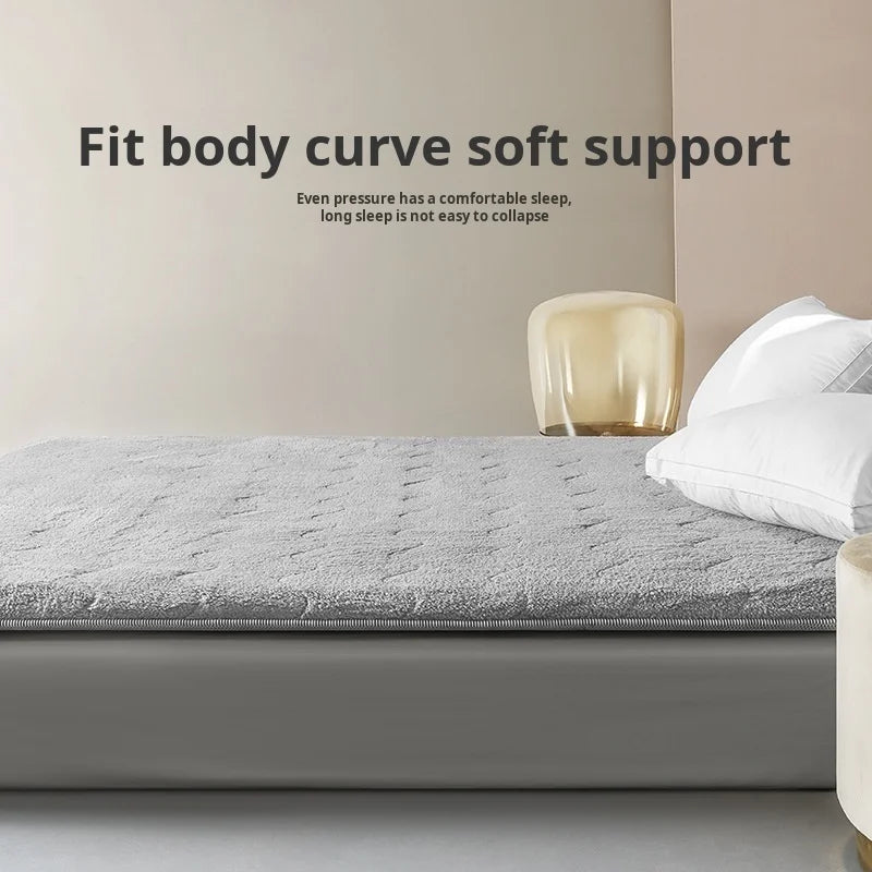 Wool Tatami Mattress Foldable Thick Warm Sleeping Pad Floor Mattress Topper for Winter Home Bedroom Dormitory Comfortable Use