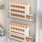 Kitchen Dedicated Roll Off Egg Storage Rack Refrigerator Egg Storage Box Automatic Scrolling Egg Holder Household
