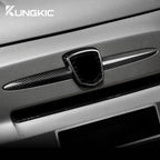Real Hard Carbon Fiber Front Logo Frame Cover For Abarth 595 695 2012 2013 2014 2015 2016 2017 2018 2019 2020 2021 2022 2023