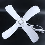 220V 8W 20W 4 Leaves 42/62/80/92cm Ceiling Fan One Gear mini Fan bedro