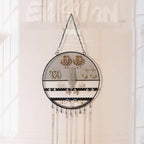 Wall Earring Hanger  Metal Grid Wall Shelf Earring Organizer Jewelry Holder Ear Stud Display Rack for Bracelet Necklace Ring