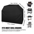 BBQ Grill Barbeque Cover Anti-Dust Waterproof Windproof Weber Charbroil Cover Outdoor Anti-UV Protective Large Barbecue Cover