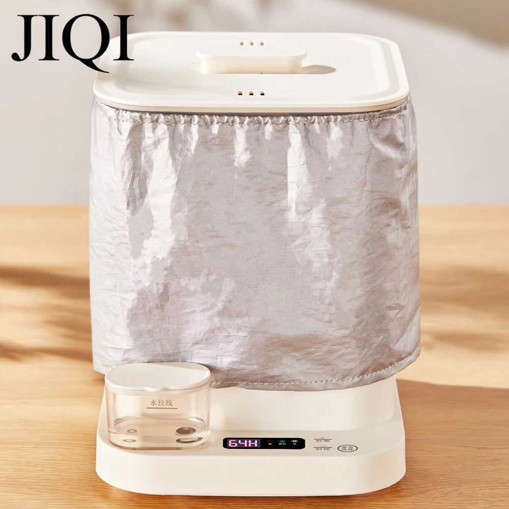 JIQI Automatic Intelligent Bean Sprout Machine Seedling Irrigation Pot Thermostat Green Vegetable Seed Growth Bucket Germinator