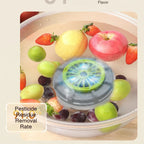 Small Fruit and Vegetable Cleaning Machine Vegetable Fruit Pesticide Residue Removal Turbine Purifier  Wireless Vegetable Washi