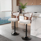 Home Bar Stools with Backrest (2-Pack)
