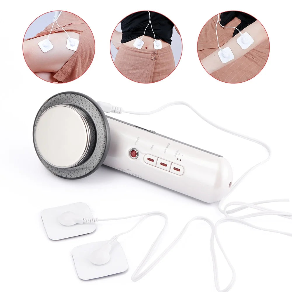 Ultrasound Cavitation Body Slimming Massager - EMS Microcurrent, Far Infrared & Facial Lifting Device | AlluCanFind