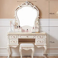 Kids Baby Wedding Dresser Table Men Beige Legs Make Up Storage Dressing Table White Drawers Penteadeiras De Maquiagem Funiture