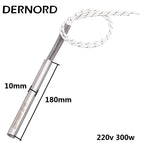 DERNORD 220v 300w Spark Plug Ignition Pellet 10*100mm/155mm/160mm/170mm/180m Stove Cartridge Igniter Heating Element