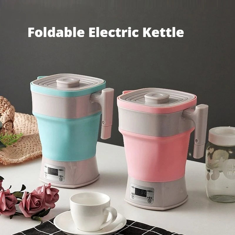0.8L Foldable Silicone Electric Kettle Auto-power off Portable Travel 800W Thermostatic Water Bottle kitchen gadgets 110V-240V