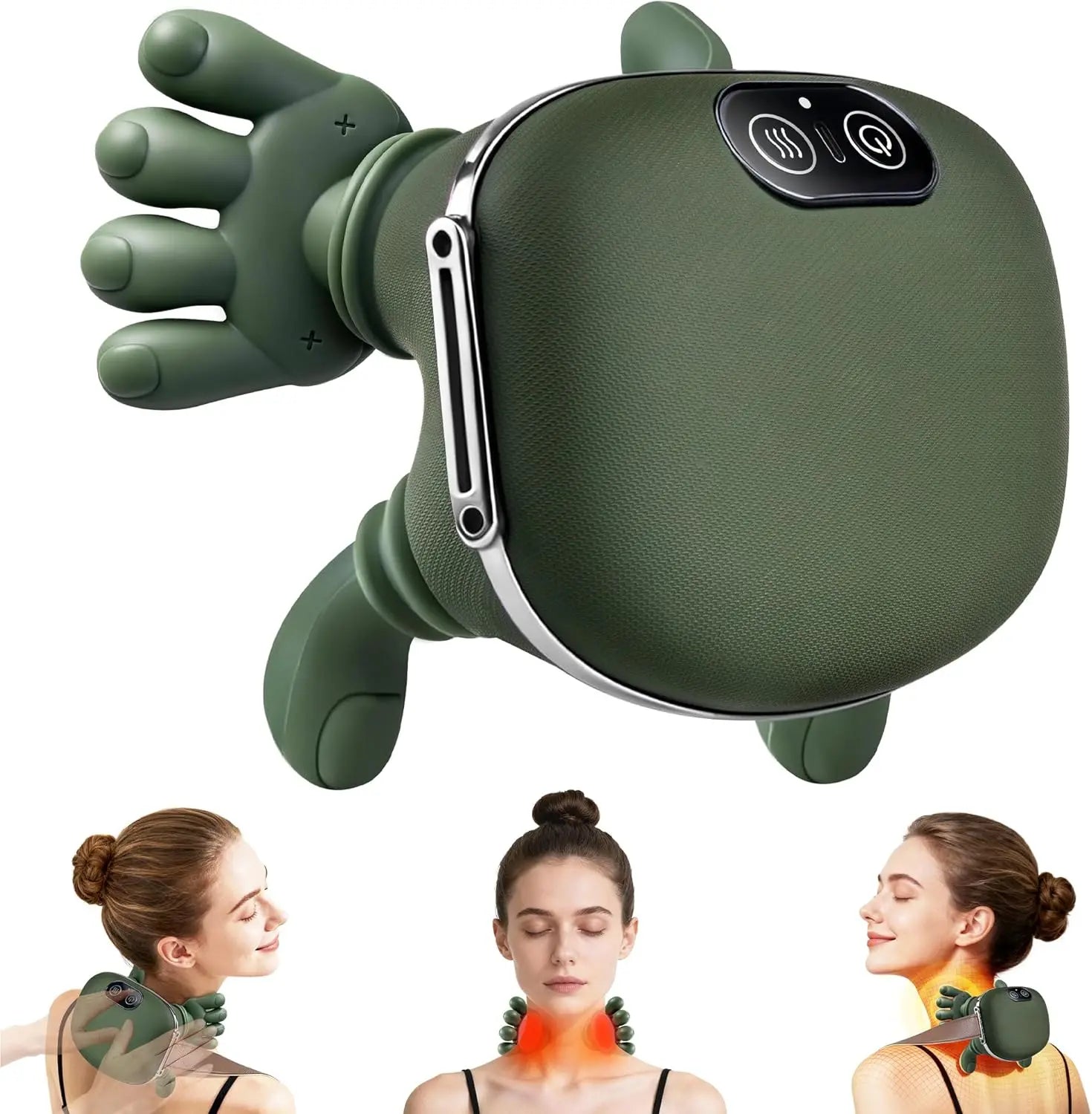 Bionic Finger Neck Shoulder Massager Wireless Neck Cervical Trapezius 4D Kneading Body Back Hand Massage Shawl Brushless Motor