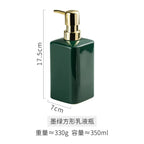 Enamel Hand Soap Shower Gel Dispensing Bottle Household Ceramic Soap Dispenser Gold Press Lotion Bottle Bathroom Accessories New