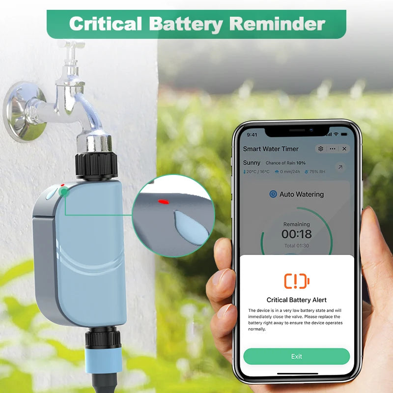 Smart Tuya WiFi Garden Watering Timers Sprinkler Valve Programmable Auto Irrigation Watering Timer Irrigation Watering System