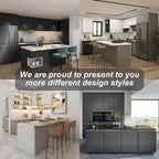 Cabinet, Solid Wood, Kitchen Cabinet, PVC Material, with Sink Design, Luxury Style, Popular Product