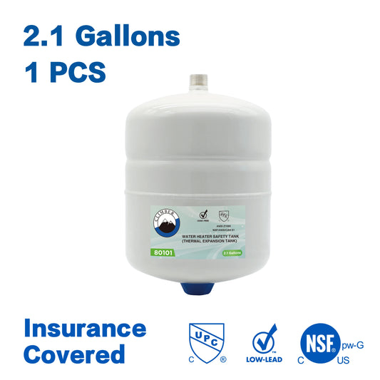 CLIMBER 2.1 Gallon Water Heater Expansion Tank, White; 1Pcs/Case; 80101