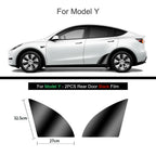 Black TPU Car Body Protective Film Invisible For Tesla Model 3/Y 2017-2025 Front Rear Door Extended Transparent Car Clothing Set
