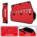 WORKPRO 8pcs Flex-Head Ratcheting Combination Wrench Set SAE 5/16-3/4