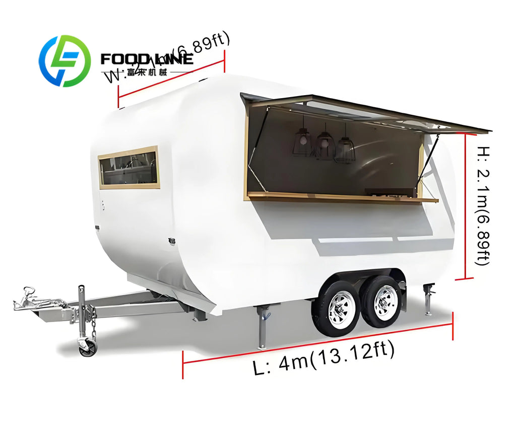 Mobile Food Trailer Kitchen for Outdoor Camping Fast Food Snack Hotdog Vending Alien Dining Car Customized Kitchen Supplies
