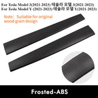 Car Door Side Trim Dashboard Cover For Tesla Model 3 Y Carbon Fiber Pattern Front Interior Dashboard Central Control Trim Strip