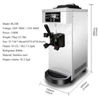 Commercial Ice Cream freezer Machine 3-flavor Yogurt Maker One-click Clean 18L/H LCD Display new soft ice cream machine