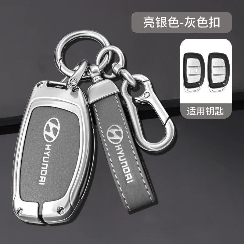 For Hyundai ix35 i40 i20 i10 Tucson Elantra Creta Sonata Ioniq Accent Creata Car Remote Key Case Fob Cover Keychains Accessories