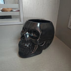 Skull Planter Vase Gothic Skull Flower Pot Goth Plant Pots Succulent Planters For Home Decor Halloween Decoration Pen Holder