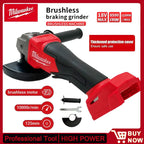 Milwaukee 125mm High Power Brushless Angle Grinder Electric Wireless Polishing Variable Speed Cutting Cutting Power Tool