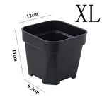 New Thicken Flower Pots Succulents Plant Small Square Planter Cactus Mini Bonsai Pot Tray Creative Home Office Decor Garden Tool