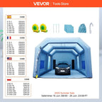 SucceBuy Inflatable Paint Booth with Blowers Inflatable Spray Booth Powerful Spray BoothCar Paint Tent Air Filter System