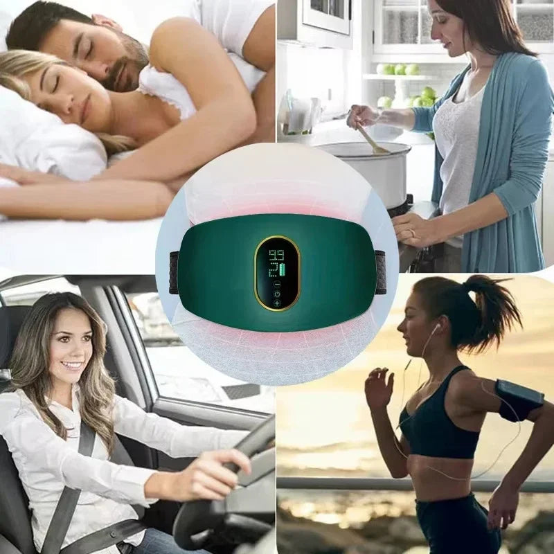 HOT Abdominal Slim Massager Electric Waist Trainer Fat Cellulite Burner Belt Vibration Muscle Massage Slimming Pulse Weight Loss