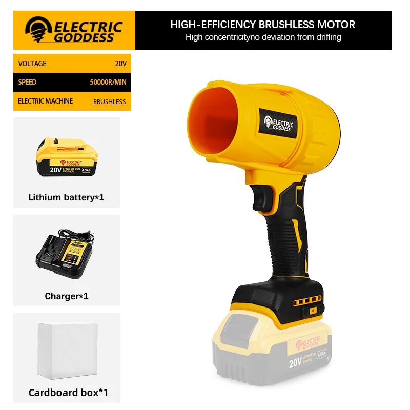 Brushless Turbo Blower for Dewalt 20V Battery
