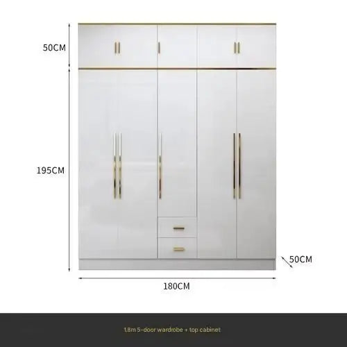 White Gold Wardrobe Designer Clothes Waterproof Children Wardrobe Organizers Nordic Vestidor De Armario Abiertos Hotel Furniture