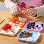 Hello Kitty Kuromi Bone Dish  Cartoon-themed Household Bone Dish, Fruit Plate, Living Room Trash Dish