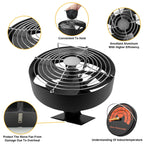 4 Blades Stove Fan Heat Powered Fireplace Fan Log Wood Burner Eco-fan Quiet Fireplace Fan Home Winter Warm Heat Distribution무동력팬