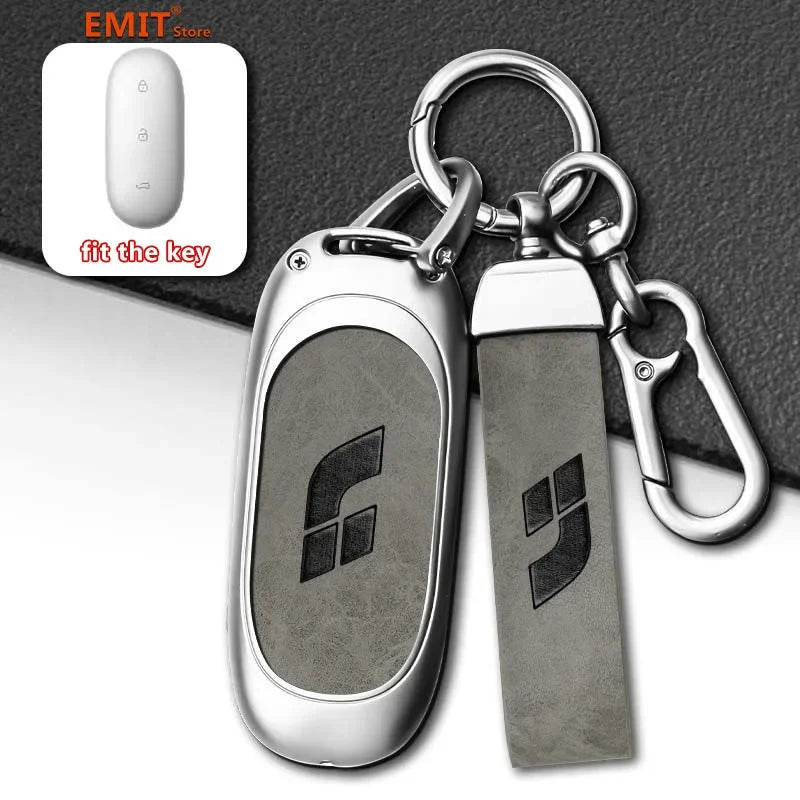 for Lixiang LEADING IDEAL L7 L8 L9 MAX Li Auto Key Case Smart Remote Holder Keychain Bag Protection Shell Cover Car Accessories