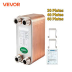 SucceBuy 30 40 60 Plates Heat Exchanger Wort Chiller Stainless Steel Homebrew Brewing Beer Cooler Counter Chiller Water Heating