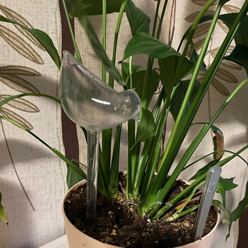 1-15PC Automatic Plant Watering Bulbs Self Watering Bird Shape Water Device Drip Irrigation System for Home Garden Flower Plants