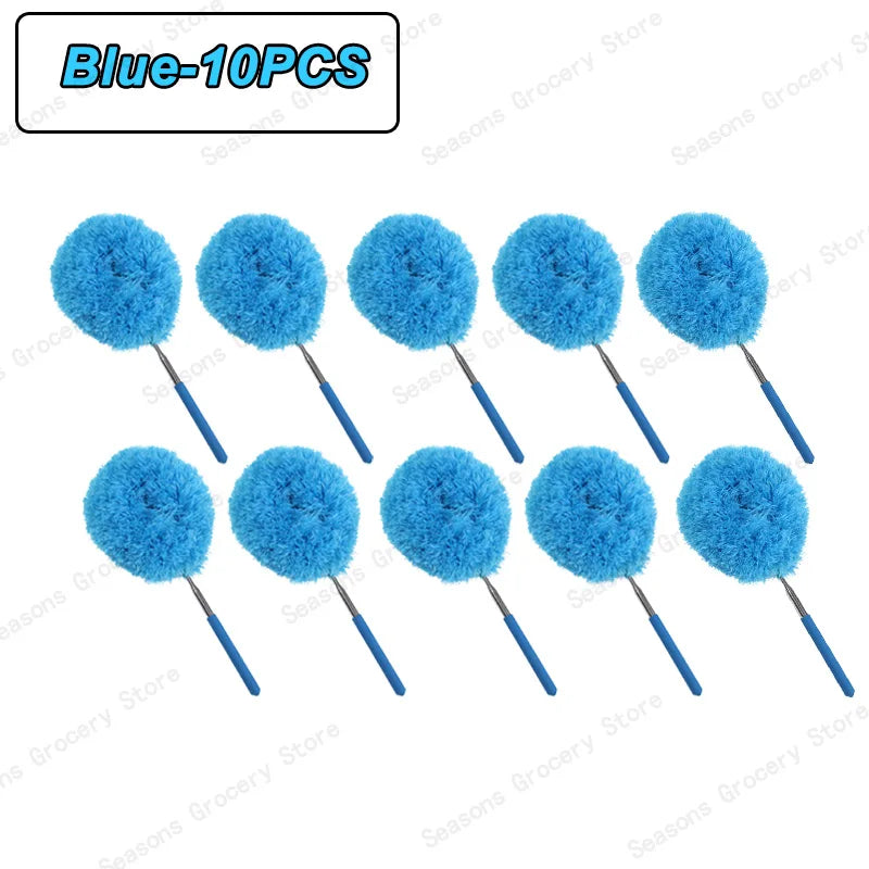 Reusable Microfibre Ceiling Fan Duster Dusting Dust Duster Ceiling Fan Blade Cleaning Adjustable Length Household Cleaning Tool