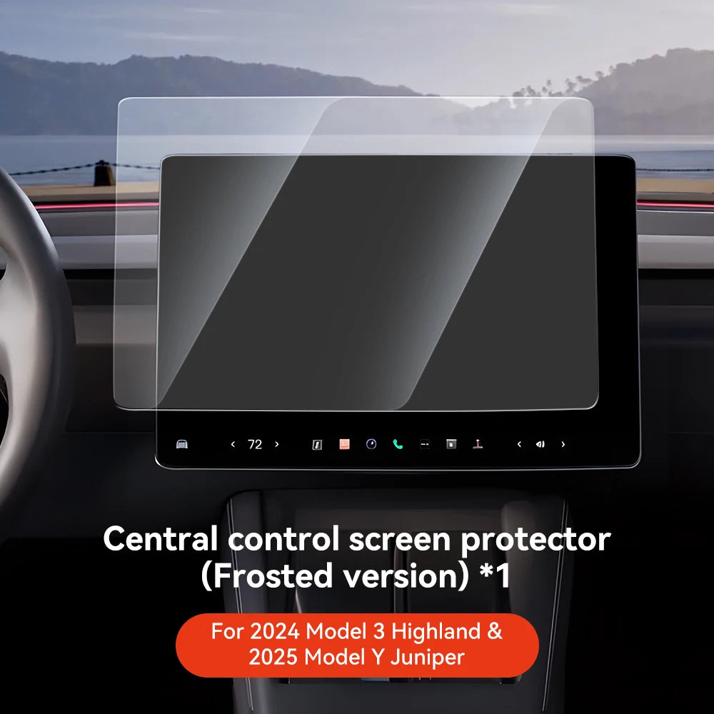 YZ Tempered Glass Screen Protector For Tesla Model 3 Highland Model Y Juniper 2025 Center Console HD Protection Screen Protecto