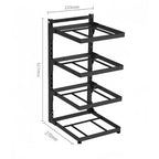Kitchen Sink Storage Rack Multi-Layer Cooker Storage Rack for Home Stovetop Cabinets Adjustable Pot Rack Pantry Storage