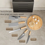 Kitchen Knife Holder Knife Storage Rack No Punching Wall-mounted Storage Box Knife Storage Box Household Knife Storage Seat