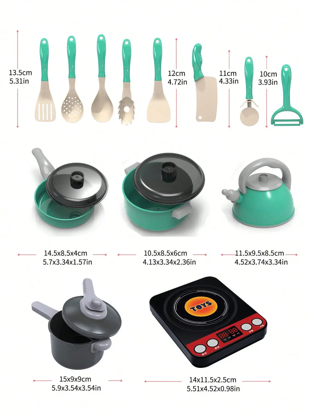 Kids Kitchen Toys Set 110/69/28pieces Play Kitchen Accessories Kit with Play Pots Pretend Food Cooking Toy Toddler Girls Boy Gif