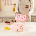 Hello Kitty Kuromi Food Storage Container—Microwave-Safe, Portable, Divided Compartments, Odor-Free, Insulated Lunch Box